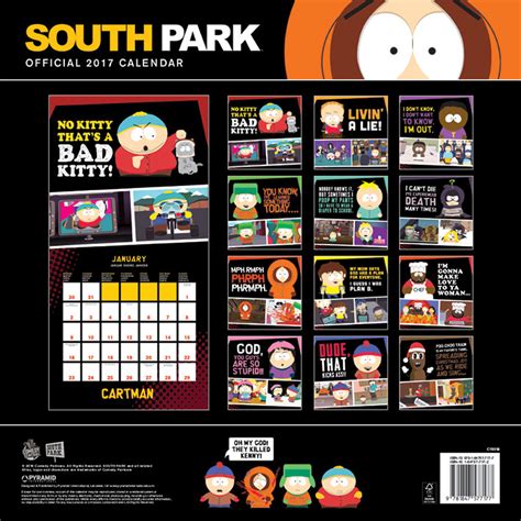 South Park Calendar 2022